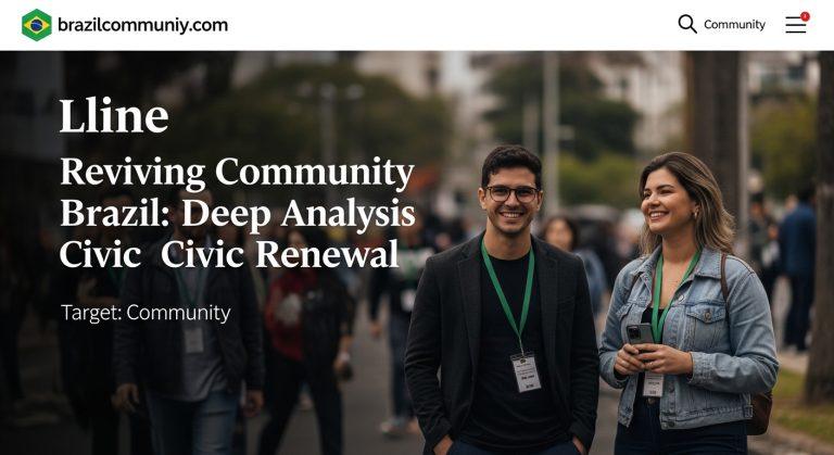 Neighborhood meeting symbolizing revival of community in Brazil.