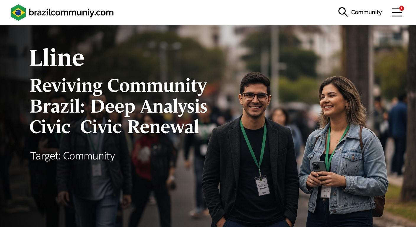 Neighborhood meeting symbolizing revival of community in Brazil.