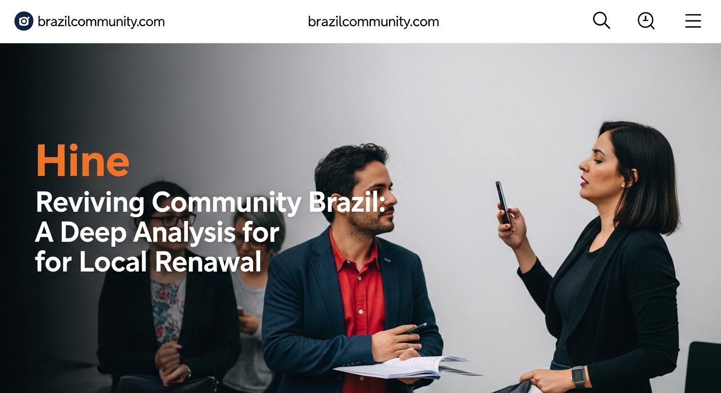 Community volunteers in Brazil organizing a neighborhood event, symbolizing revival and mutual aid.