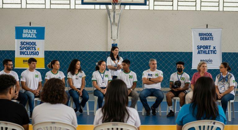 Community gathering discussing sport x athletic in school sports policy